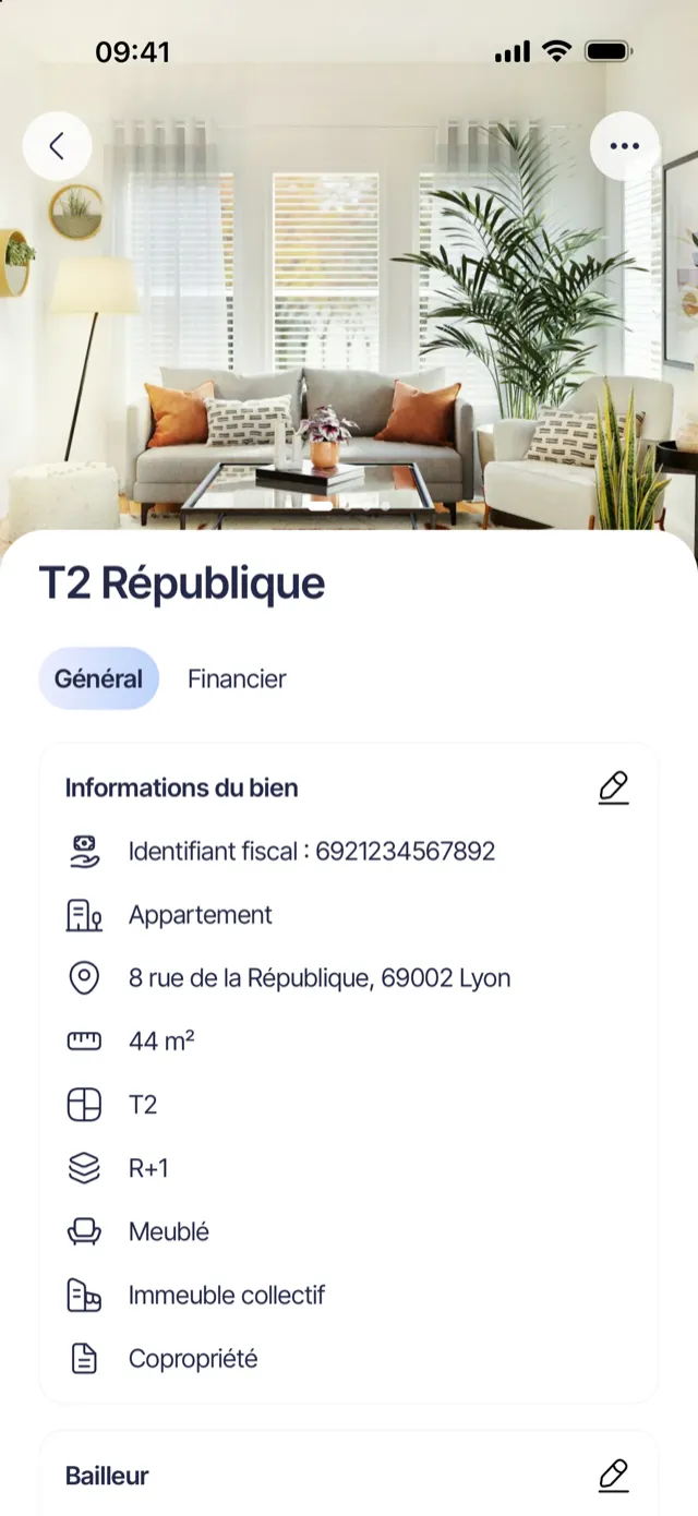 Fiche d’un appartement meublé